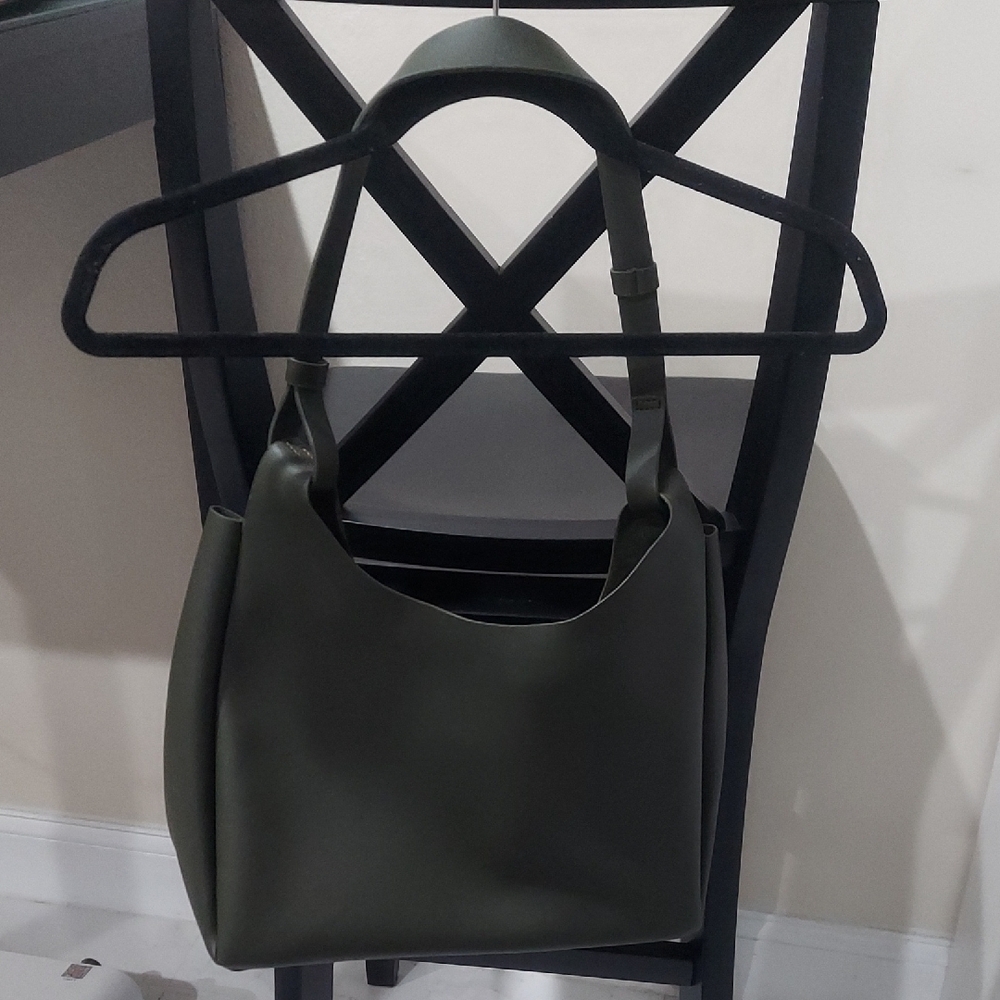 Chic Olive Green Tote Bag